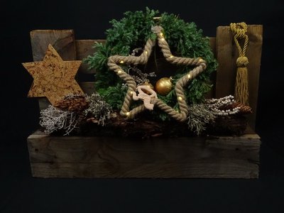 Holzkisten-Dekorationen