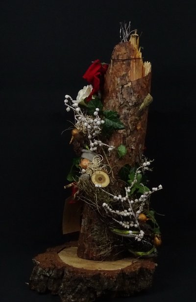 Baumstamm-Dekorationen